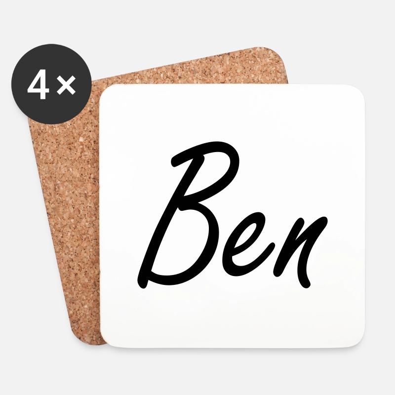 Ben - Untersetzer (4er-Set) - Weiß
