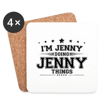 i’m Jenny doing Jenny things - Coasters (set of 4) - white - Front