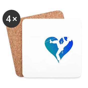 Boulder Bouldering Climbing Climber Women - Coasters (set of 4) - white - Front