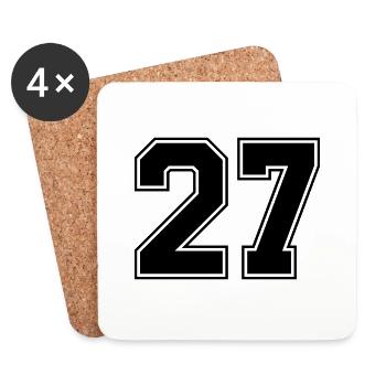 27 - Coasters (set of 4) - white - Front