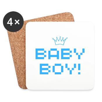 Baby Boy - Untersetzer (4er-Set) - Weiß - Vorne
