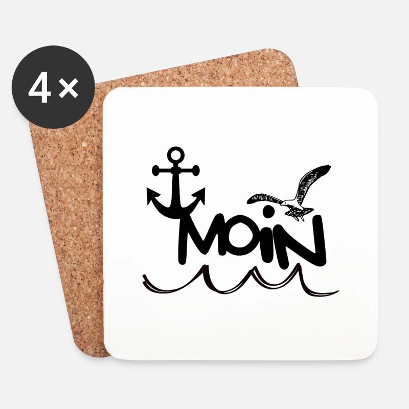 moin - Untersetzer (4er-Set) - Weiß