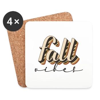 Fall Vibes - Coasters (set of 4) - white - Front