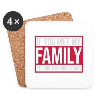you would understand quote - Coasters (set of 4) - white - Front
