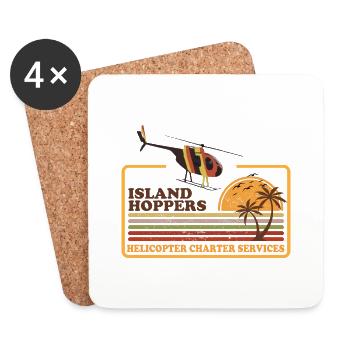 Island Hoppers - Untersetzer (4er-Set) - Weiß - Vorne