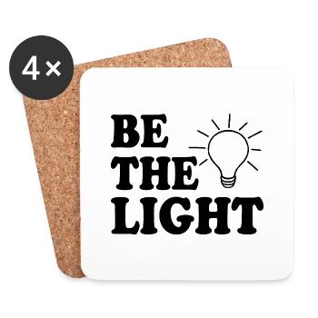 Be the light - Untersetzer (4er-Set) - Weiß - Vorne