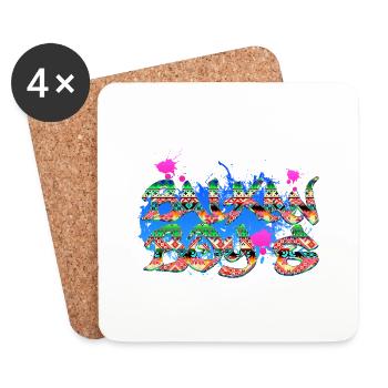 balkan boy exyu rock bosna croatia serbia - Coasters (set of 4) - white - Front