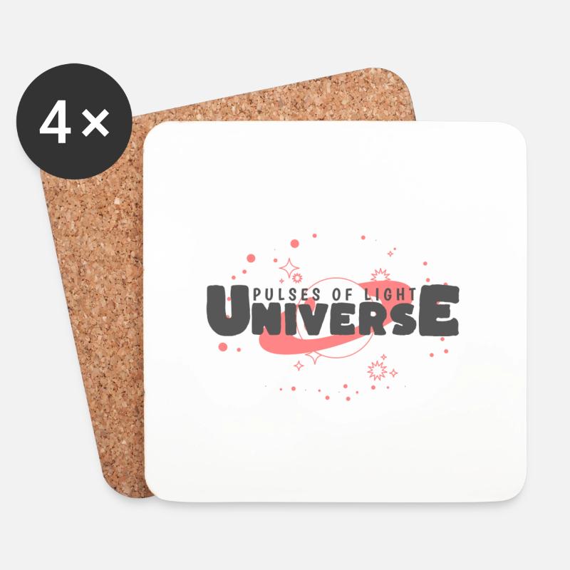 Universum - Untersetzer (4er-Set) - Weiß