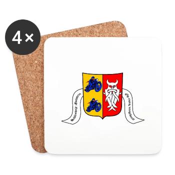 Schleswig-Holstein - Op ewig ungedeelt - Untersetzer (4er-Set) - Weiß - Vorne