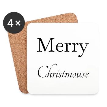 fine dinosaur fan cute present christmas present - Untersetzer (4er-Set) - Weiß - Vorne