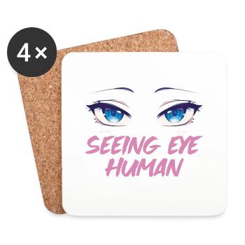 Seeing Eye Human 18 - Untersetzer (4er-Set) - Weiß - Vorne