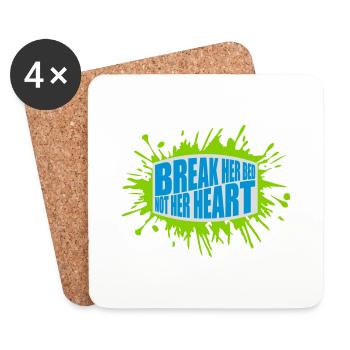 briser son lit Citation - Dessous de verre (lot de 4) - blanc - Devant