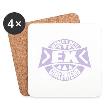 worlds best ex girlfriend - Untersetzer (4er-Set) - Weiß - Vorne