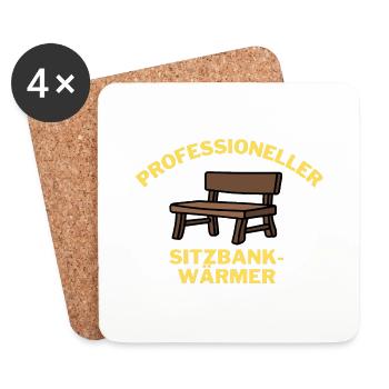 Professioneller Sitzbank-Wärmer - Untersetzer (4er-Set) - Weiß - Vorne