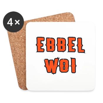 Ebbelwoi - Untersetzer (4er-Set) - Weiß - Vorne