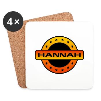 HANNAH. MY NAME IS HANNAH. SAMER BRASIL - Coasters (set of 4) - white - Front