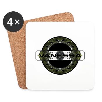 VANESSA. MY NAME IS VANESSA. SAMER BRASIL - Coasters (set of 4) - white - Front