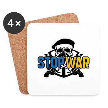 Stop War - Coasters (set of 4) - white - Front