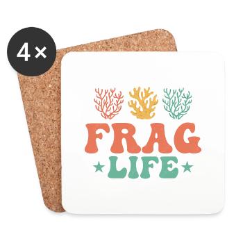 Frag Life Aquarium Owner Fish Keeping - Untersetzer (4er-Set) - Weiß - Vorne