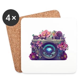 Photographer Funny Photographing Camera Photographers - Coasters (set of 4) - white - Front