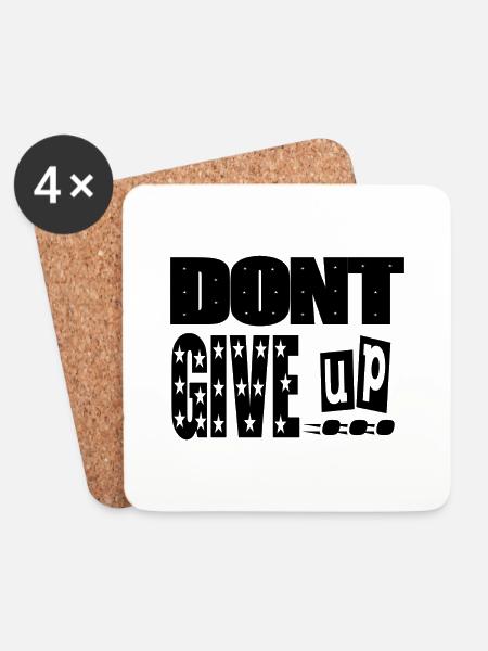 of which give up - Coasters (set of 4) - white