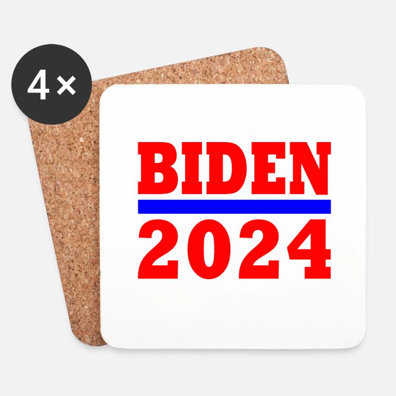 Joe biden 2024 - Untersetzer (4er-Set) - Weiß