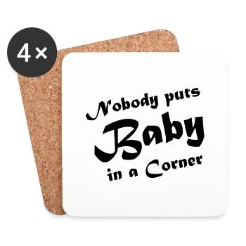 Dancing Dance Music - Coasters (set of 4) - white - Front