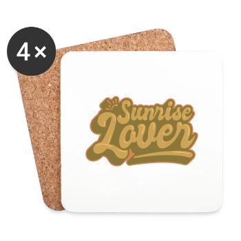 Sunrise Lover - Untersetzer (4er-Set) - Weiß - Vorne