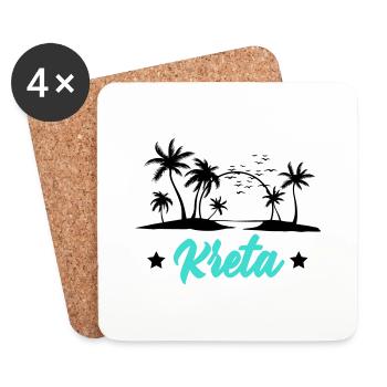 kreta - Untersetzer (4er-Set) - Weiß - Vorne