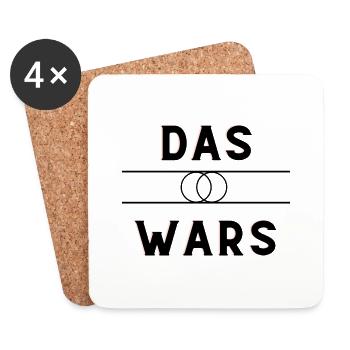 Das Wars - Untersetzer (4er-Set) - Weiß - Vorne