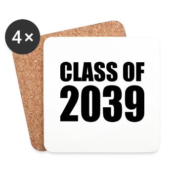 Class of 2039 - Coasters (set of 4) - white - Front