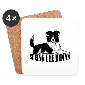 Seeing Eye Human 34 - Coasters (set of 4) - white - Front