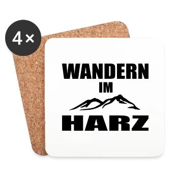 Wandern - Untersetzer (4er-Set) - Weiß - Vorne