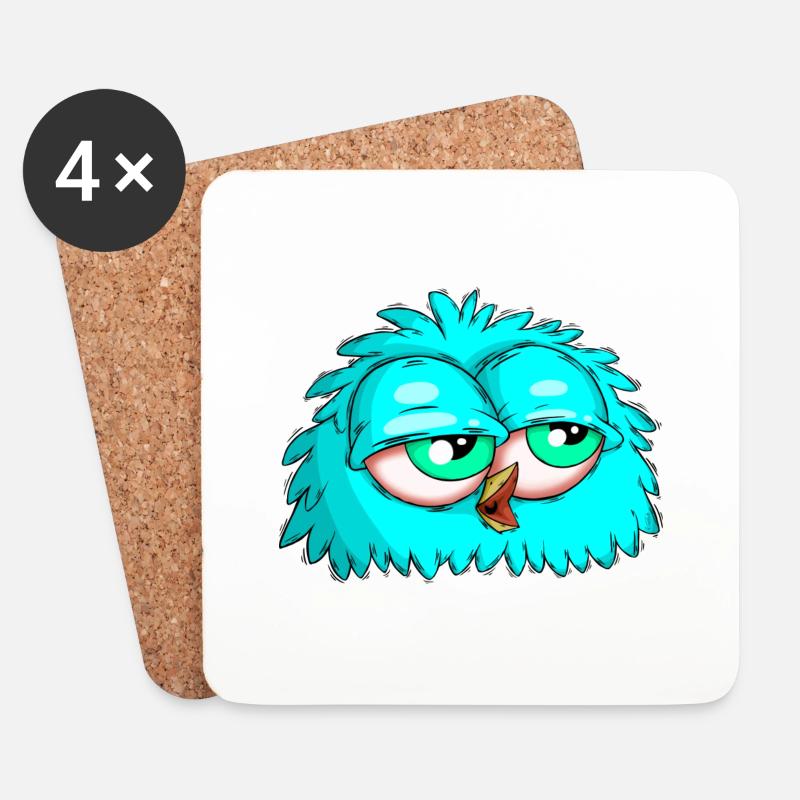 Bird - Untersetzer (4er-Set) - Weiß