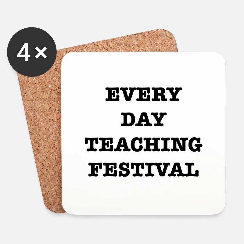 EveryDayTeachingFest - Coasters (set of 4) - white