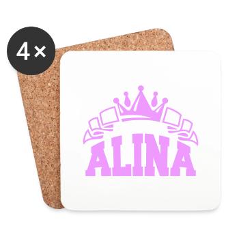 alina - Untersetzer (4er-Set) - Weiß - Vorne