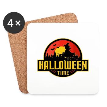 Halloween - Untersetzer (4er-Set) - Weiß - Vorne