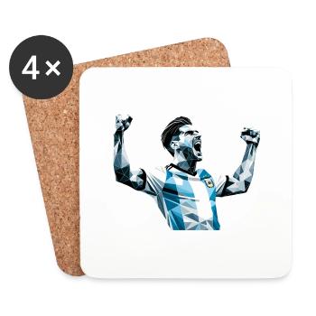 Soccer Argentina - Coasters (set of 4) - white - Front
