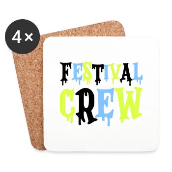Festival Crew - Coasters (set of 4) - white - Front
