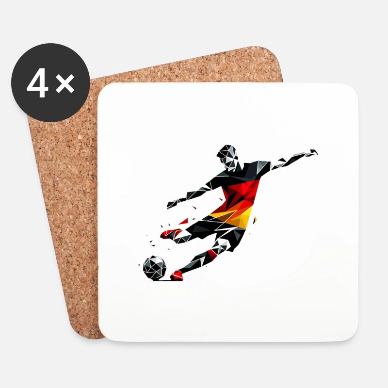 Soccer Germany - Coasters (set of 4) - white