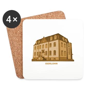 Musée Iserlohn Märkischer Kreis Nordrhein-Westfah - Dessous de verre (lot de 4) - blanc - Devant
