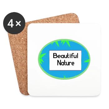 Beautiful Nature - Untersetzer (4er-Set) - Weiß - Vorne