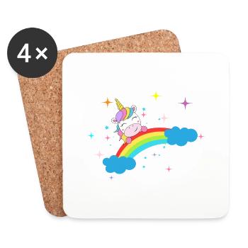 Unicorn - Coasters (set of 4) - white - Front