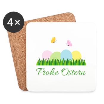 Happy Easter - Coasters (set of 4) - white - Front