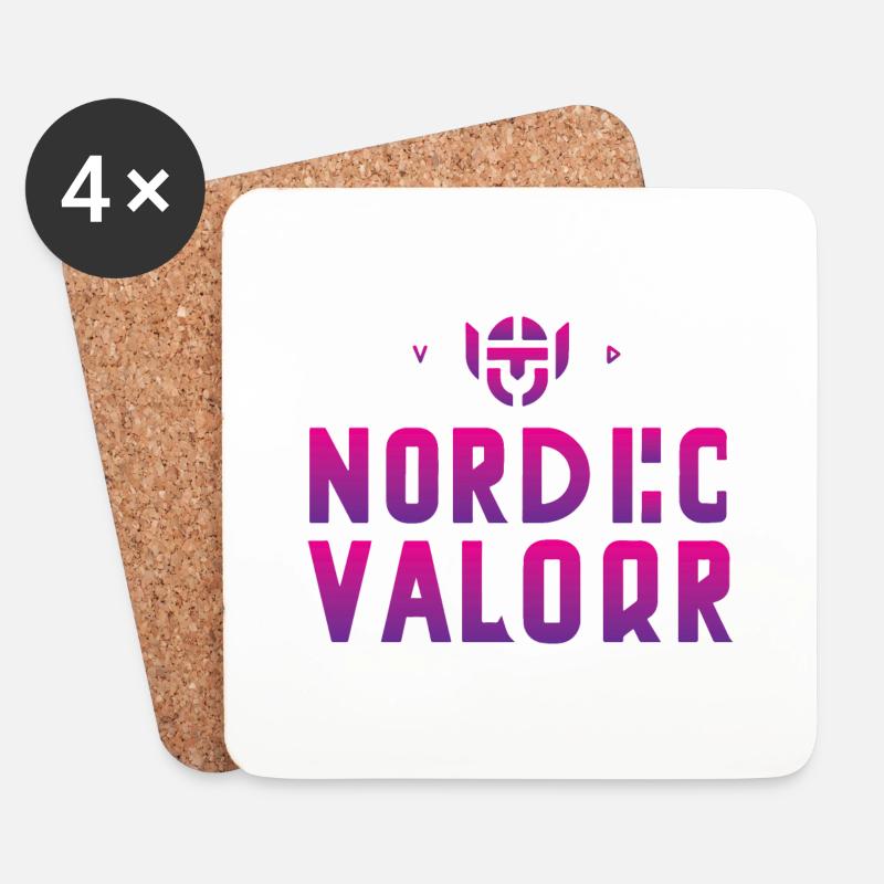 NordicValor - Untersetzer (4er-Set) - Weiß