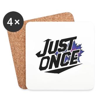 Maple Leafs Just Once Dark - Coasters (set of 4) - white - Front