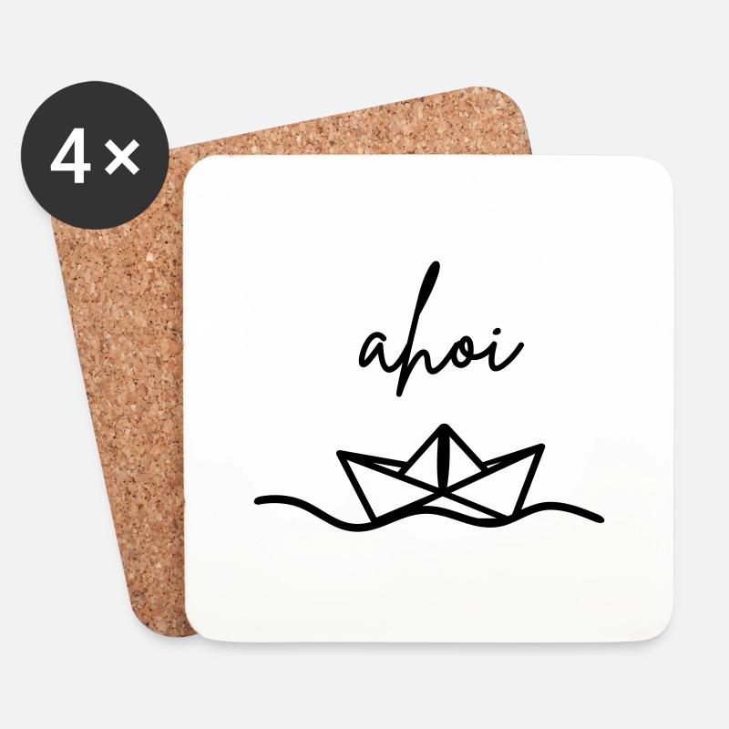 ahoi - Untersetzer (4er-Set) - Weiß