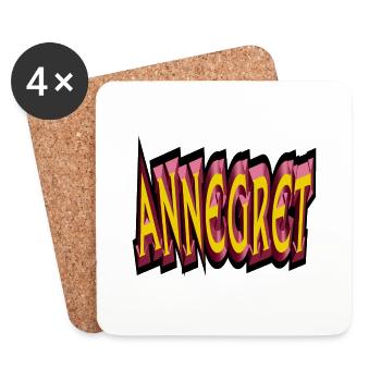 annegret2 - Untersetzer (4er-Set) - Weiß - Vorne