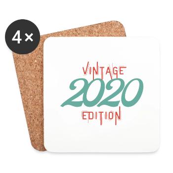 Vintage 2020 edition - Coasters (set of 4) - white - Front