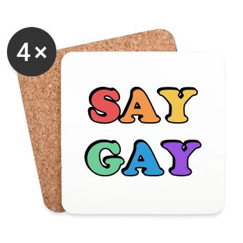 SAG GAY - Untersetzer (4er-Set) - Weiß - Vorne